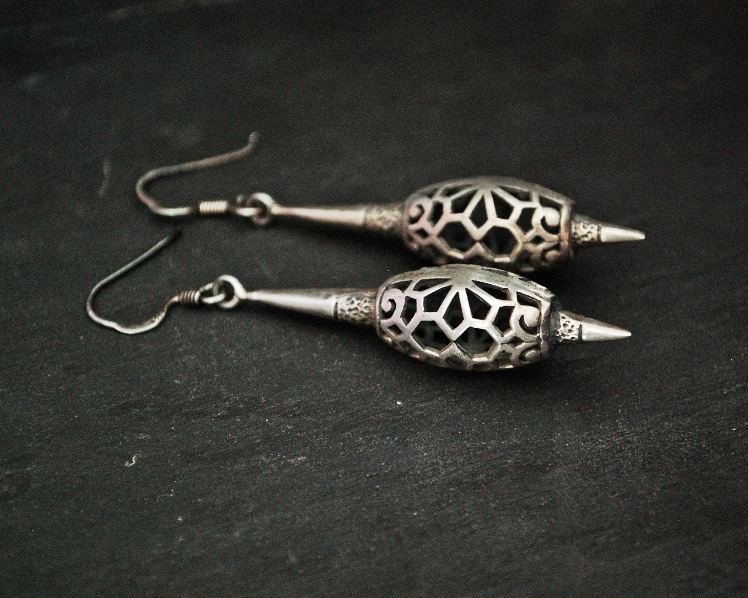 Rajasthani Silver Dangle Earrings