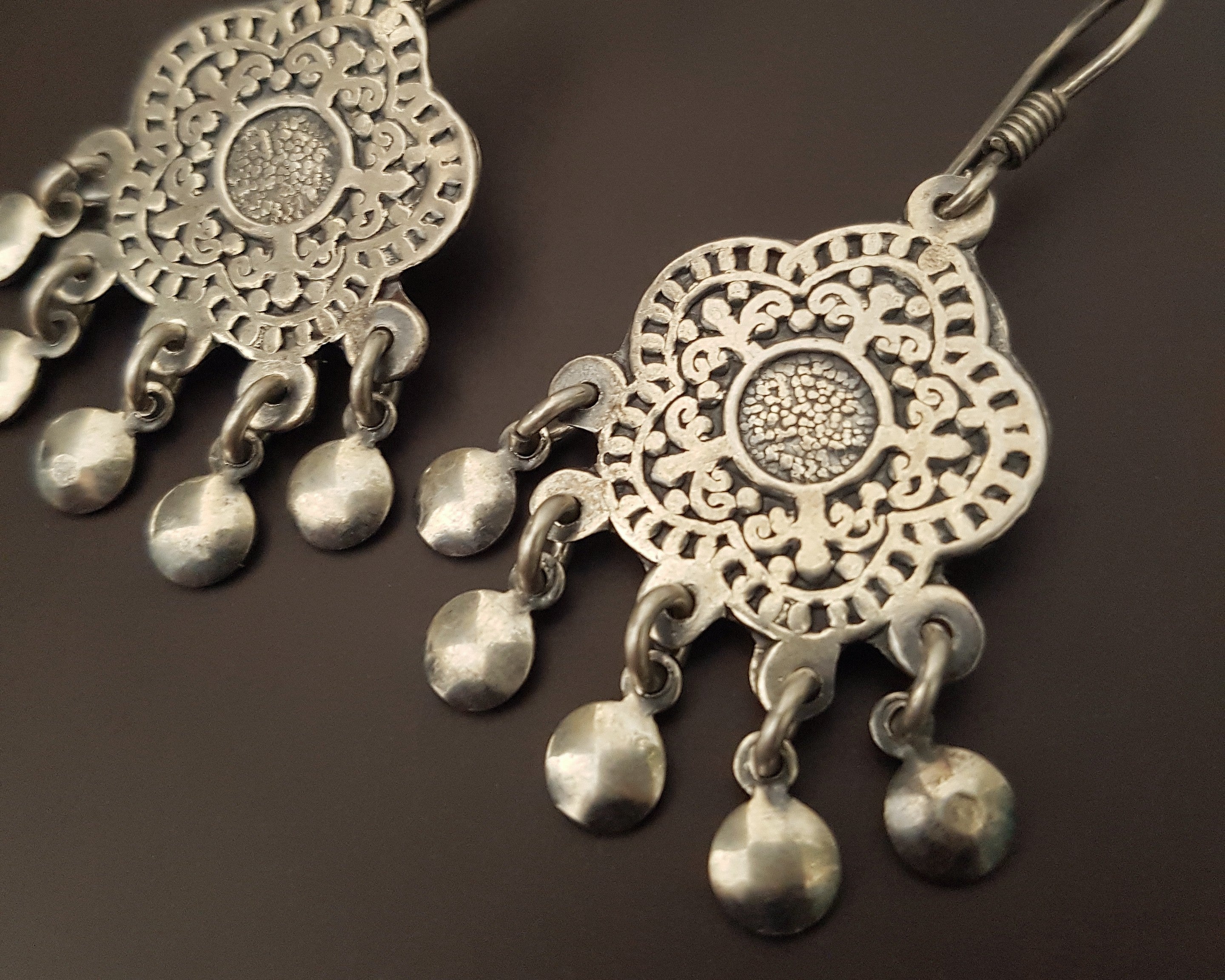 Egyptian Earrings with Dangles