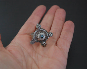 Ethnic Turquoise Ring - Size 9.5