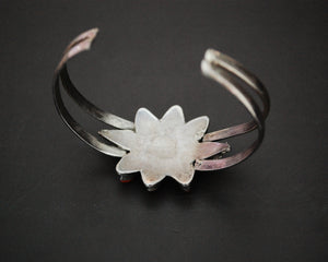 Nepali Coral and Turquoise Cuff Bracelet