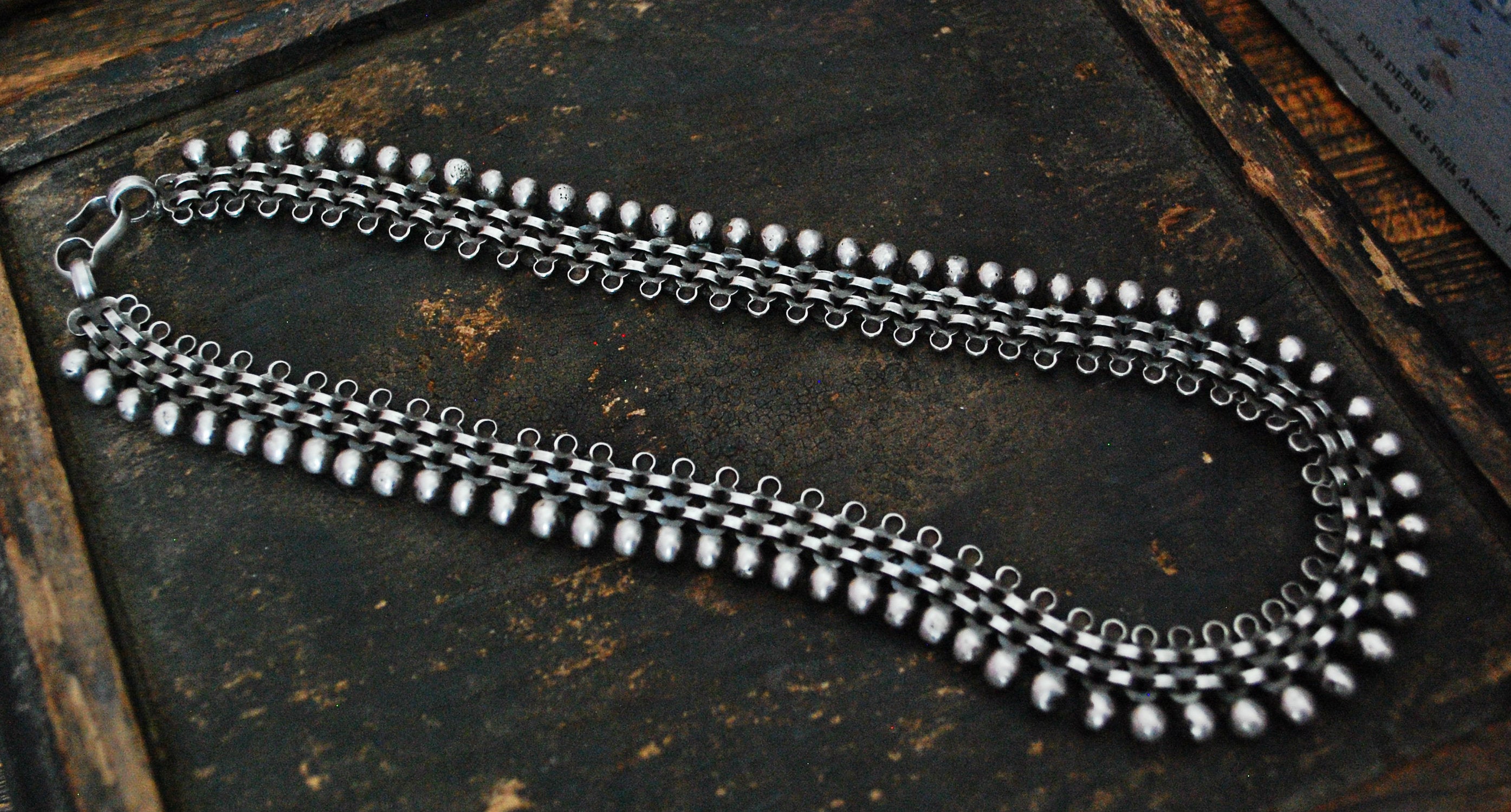 Indian Silver Choker Necklace
