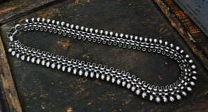 Indian Silver Choker Necklace