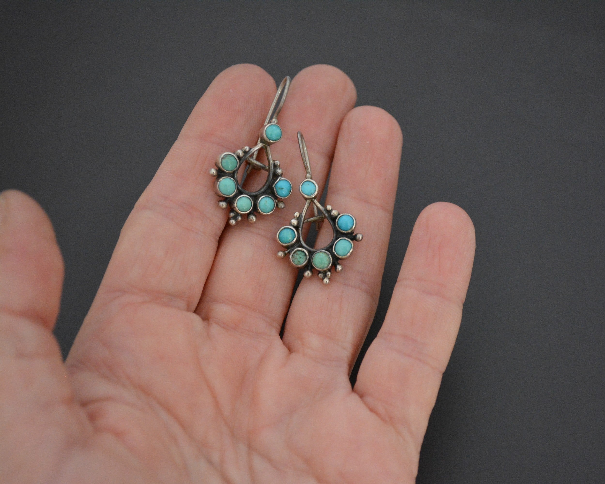 Ethnic Turquoise Earrings