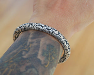 Rajasthani Silver Bangle Bracelet - XS