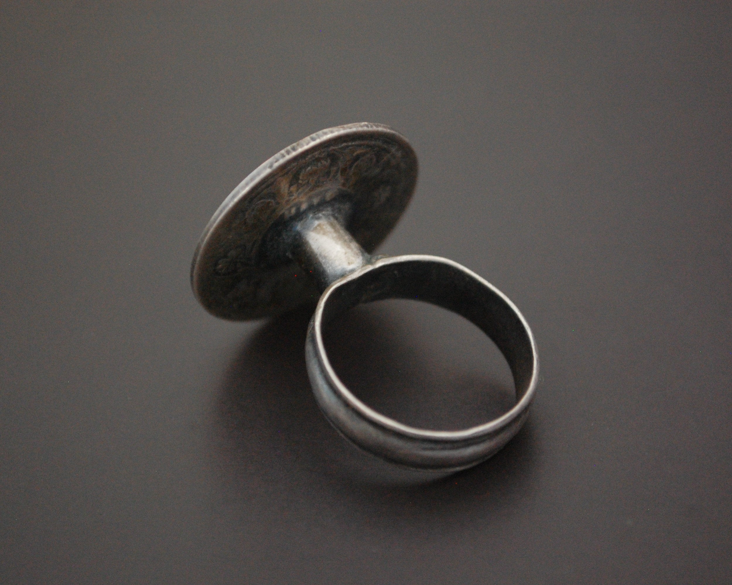 Indian Coin Ring - Size 8.5