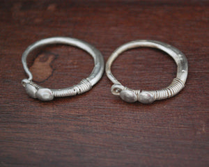 Antique Afghani Hoop Earrings