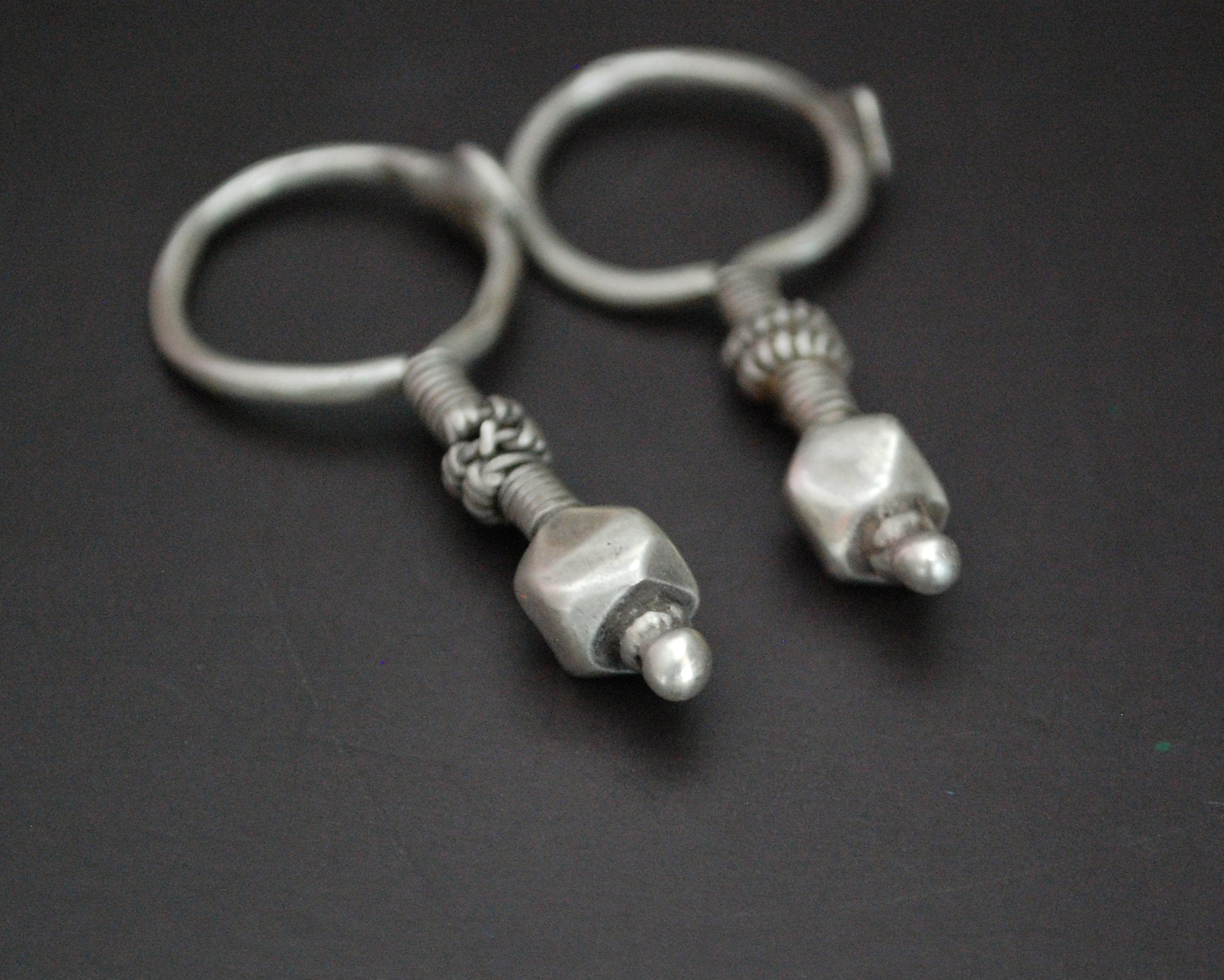 Indian Tribal Earrings from Gujarat