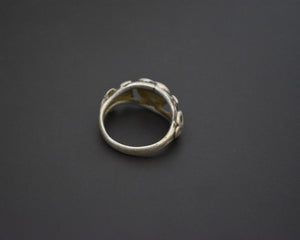 Old Rajasthani Heart Ring - Size 7.5