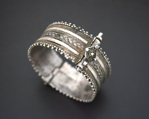 Yemeni Bedouin Silver Bracelet - Hinged - XXSmall Size