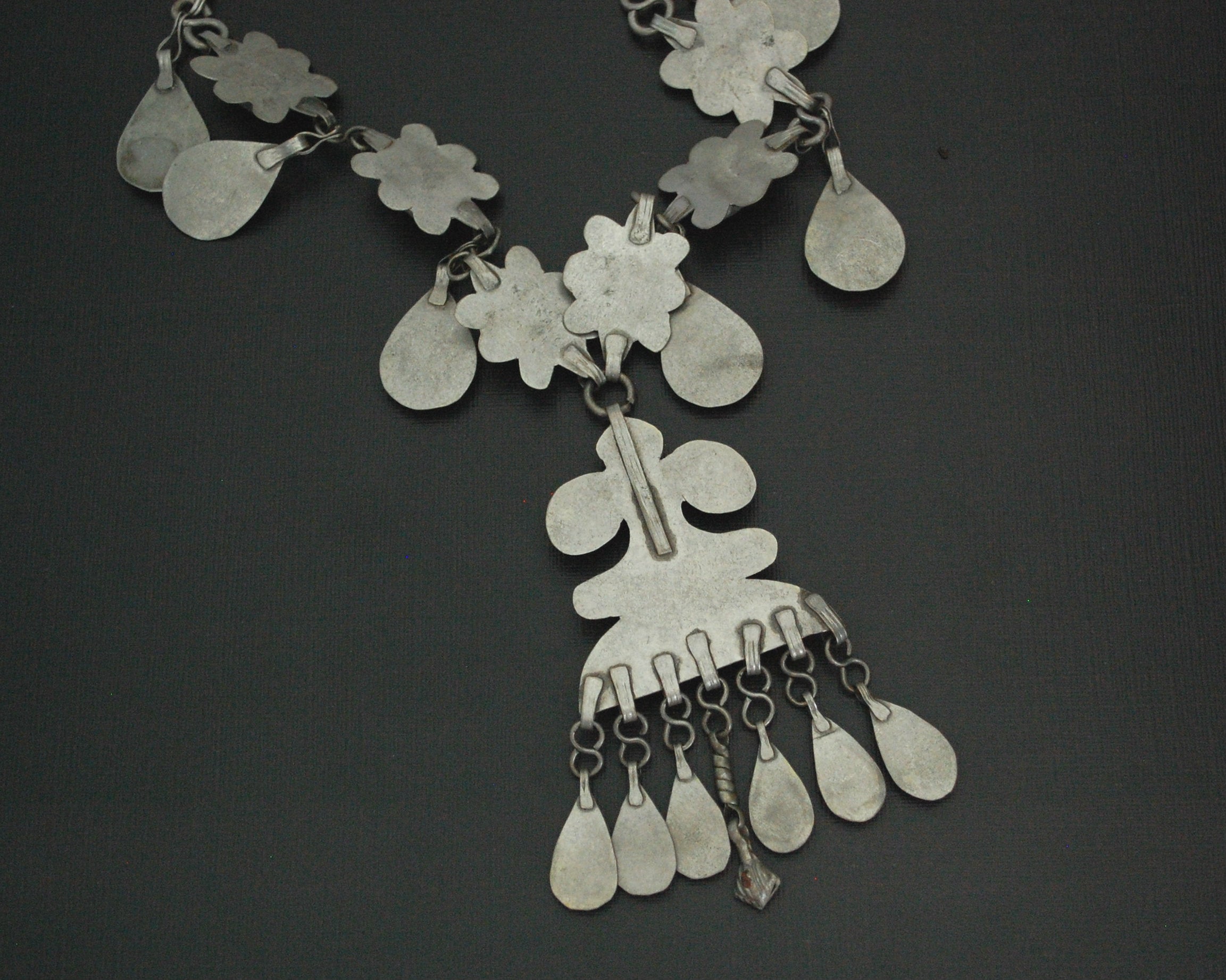 Turkmen Gilded Necklace with Glass Stones