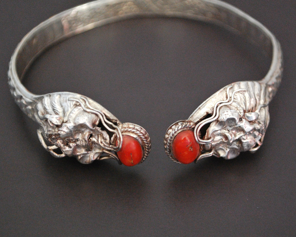 Nepali Dragon Coral Bracelet