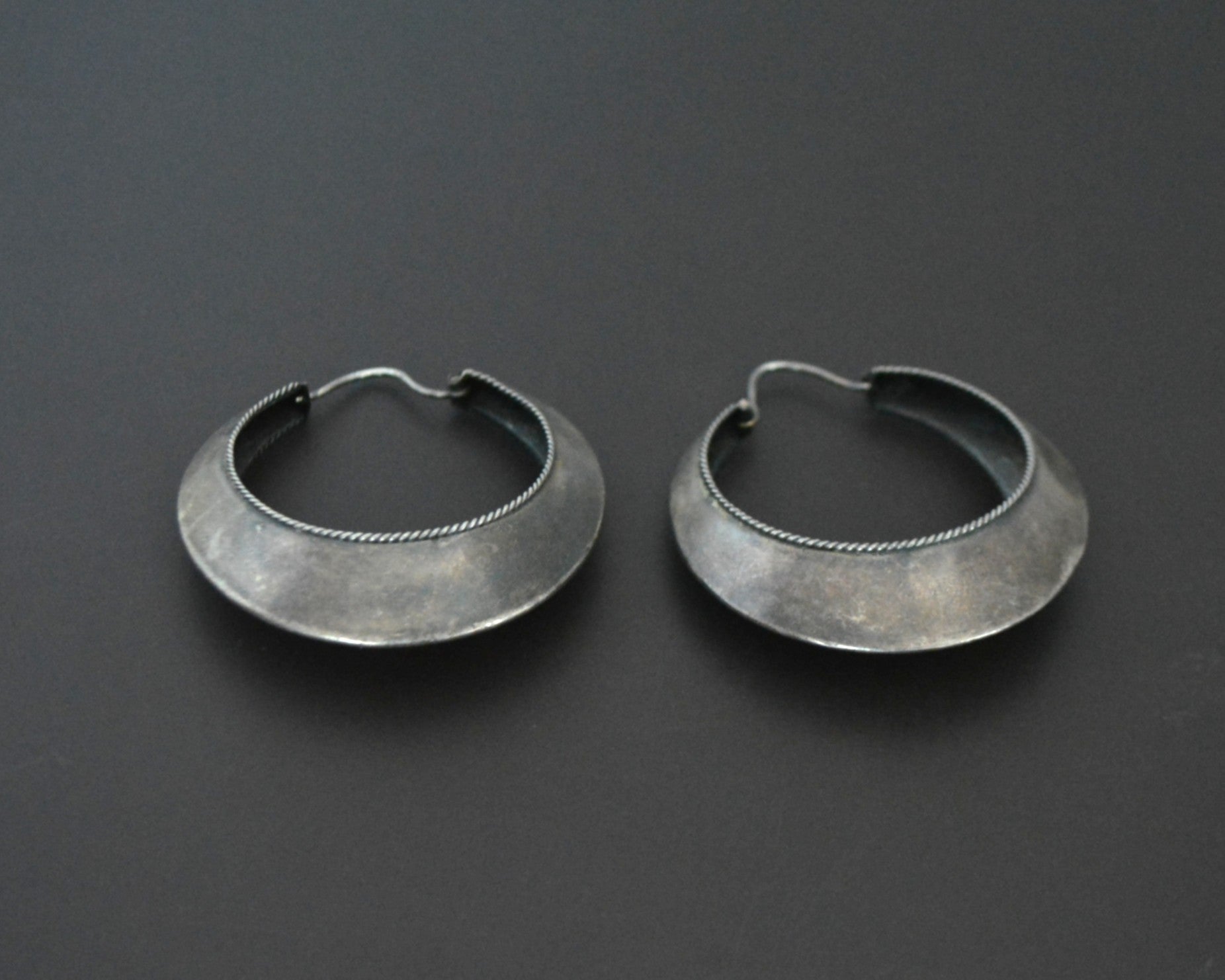 Ethnic Hoop Earrings - LARGE & HOLLOW