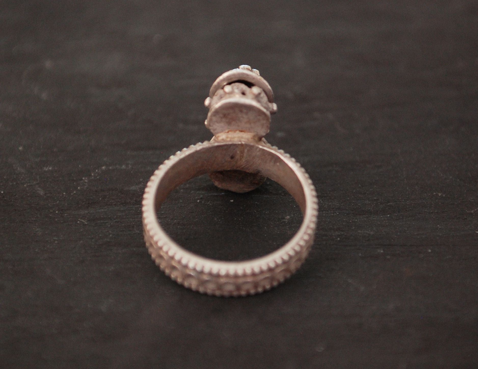 Antique Rajasthani Silver Ring - Size 5.25