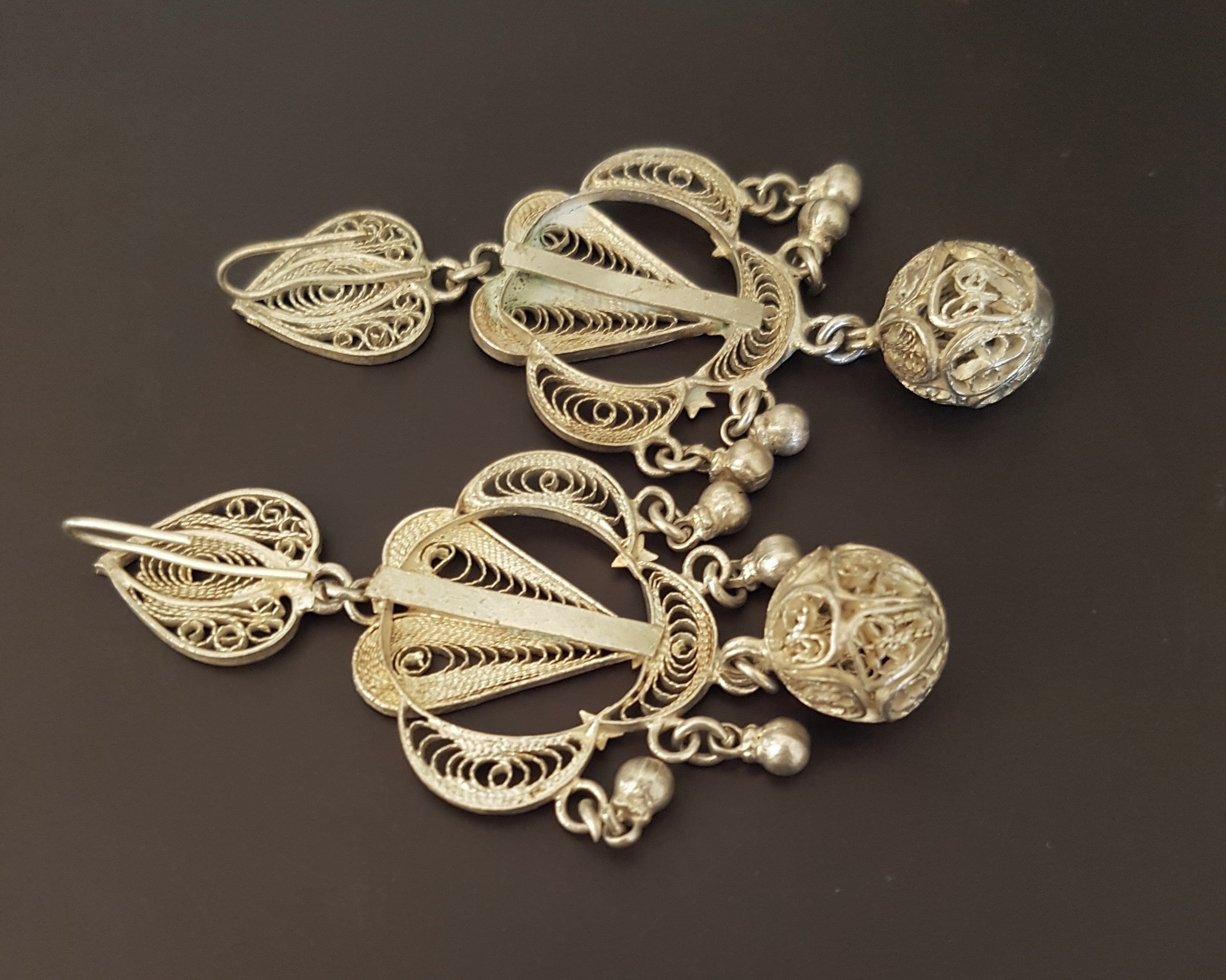 Mexican Oaxacan Filigree Earrings - Oaxacan Jewelry