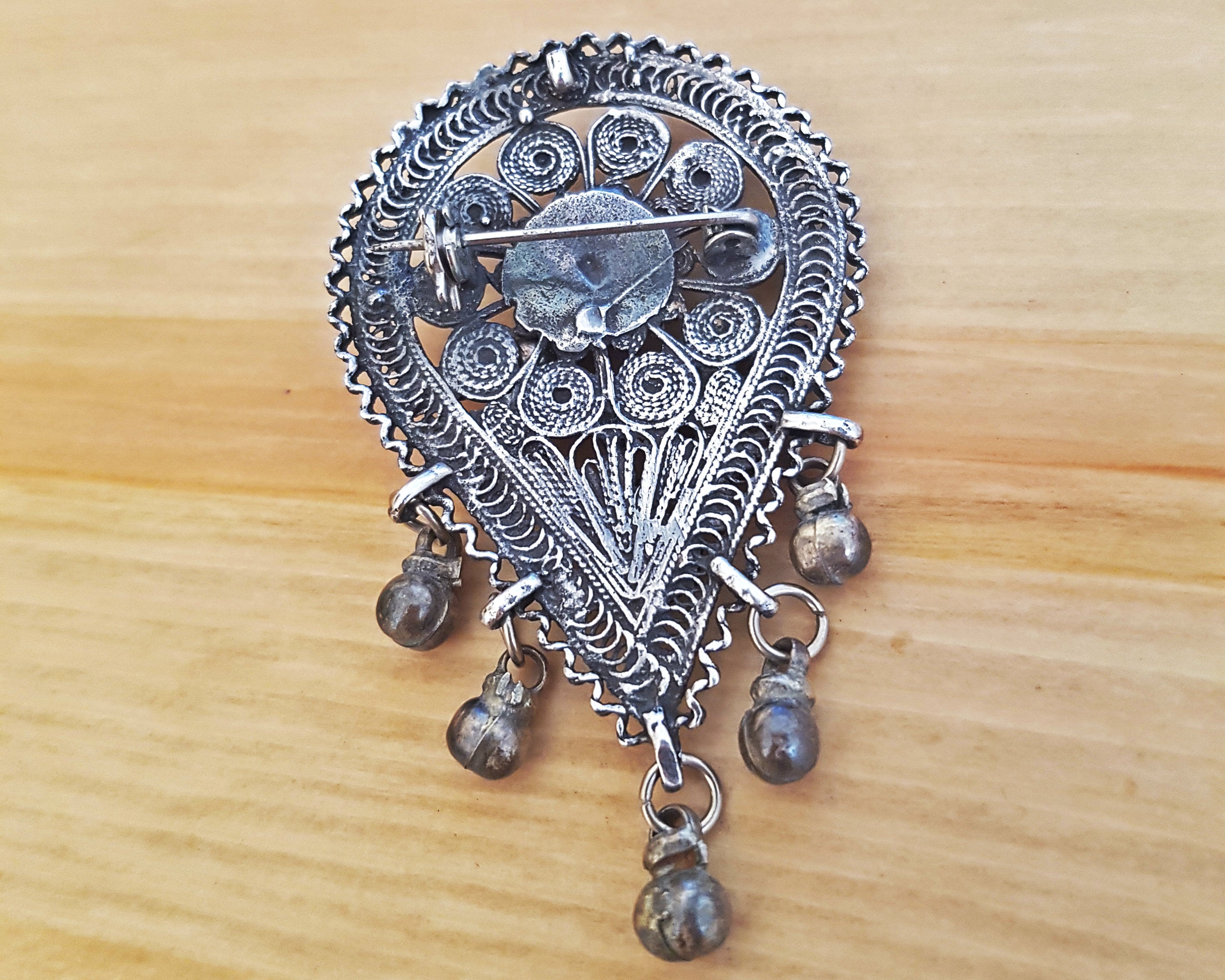Yemeni Filigree Pendant Brooch
