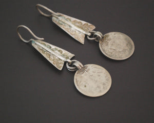 Ethnic Indian Earrings with Coins