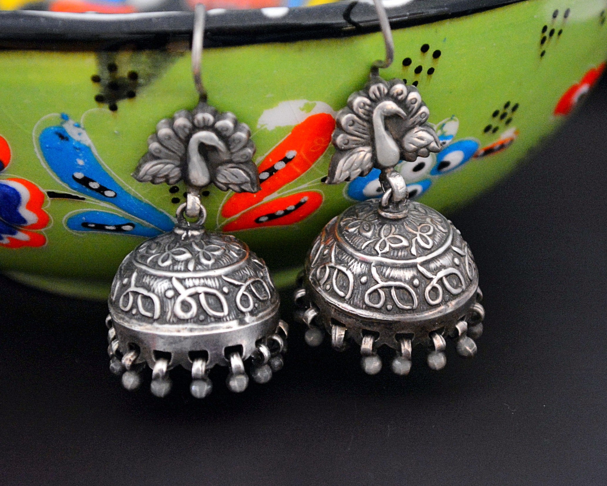 Bold Rajasthani Jhumka Earrings