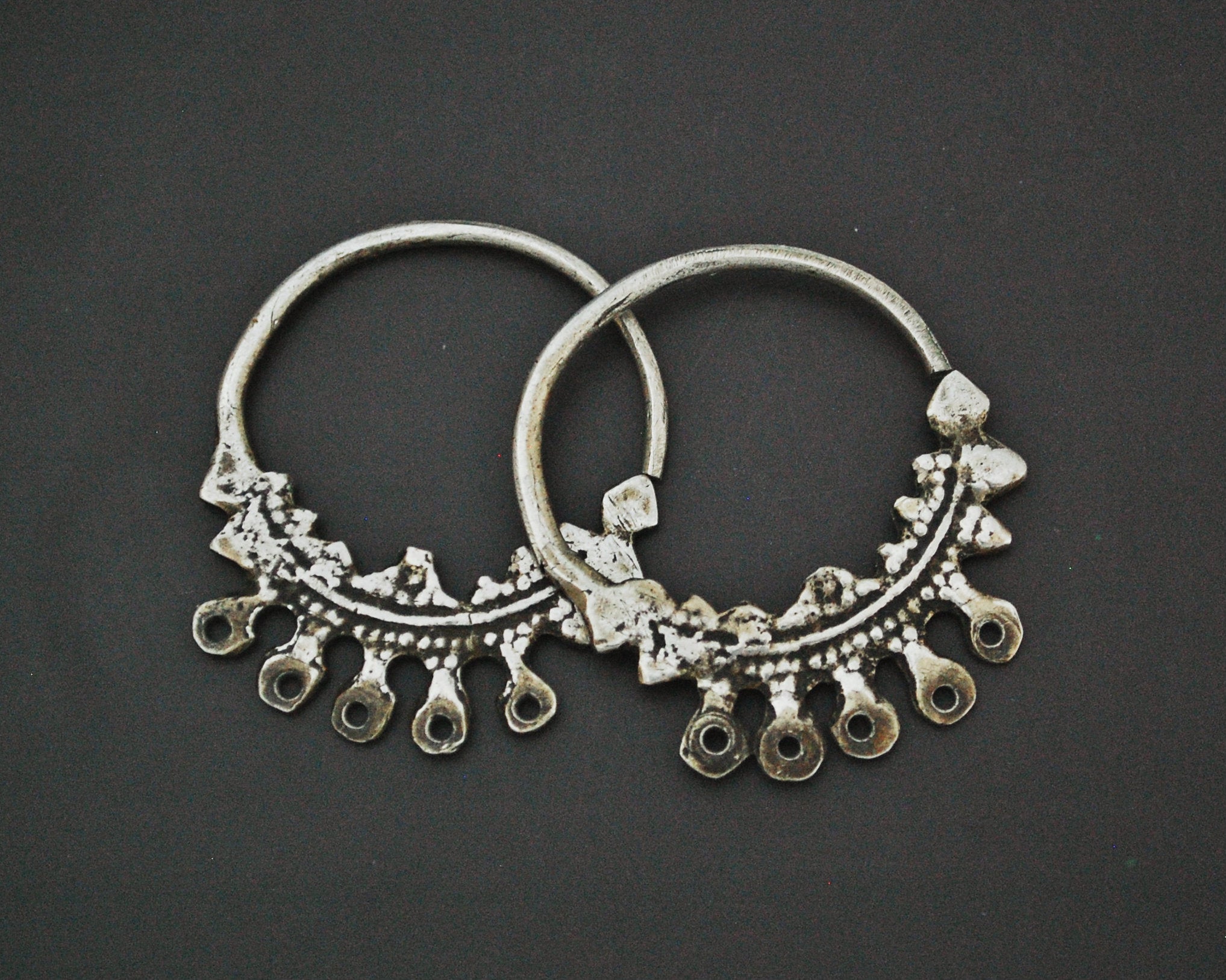 Old Tunisian Hoop Earrings