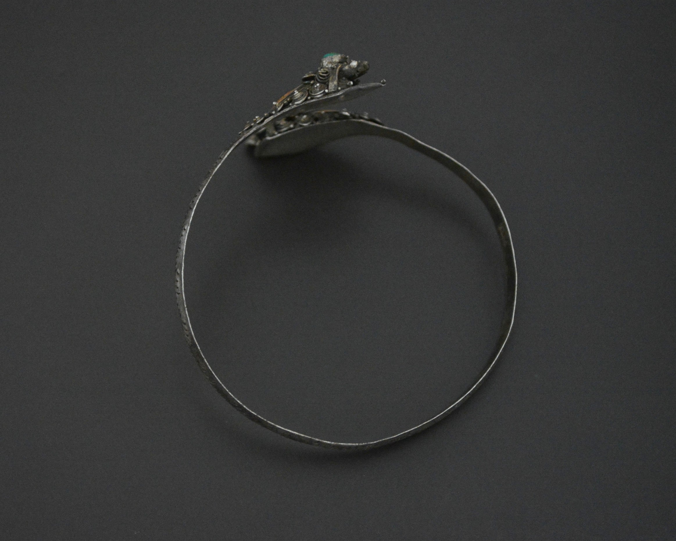Double Dragon Turquoise Bracelet from Bali - MEDIUM SIZE