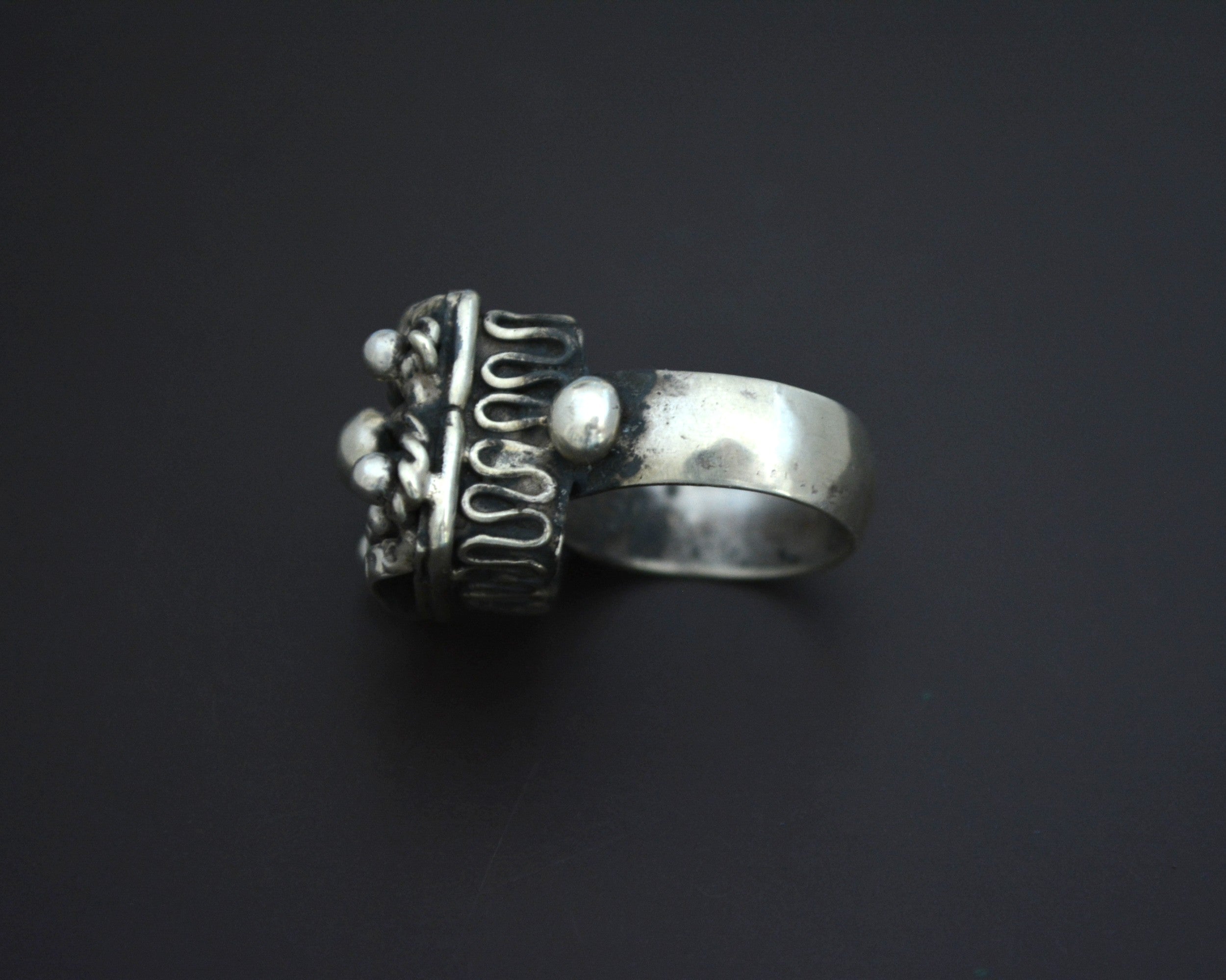 Old Rajasthani Silver Ring - Size 6.5