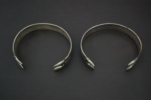 Pair Turkmen Gilded Cuff Bracelets