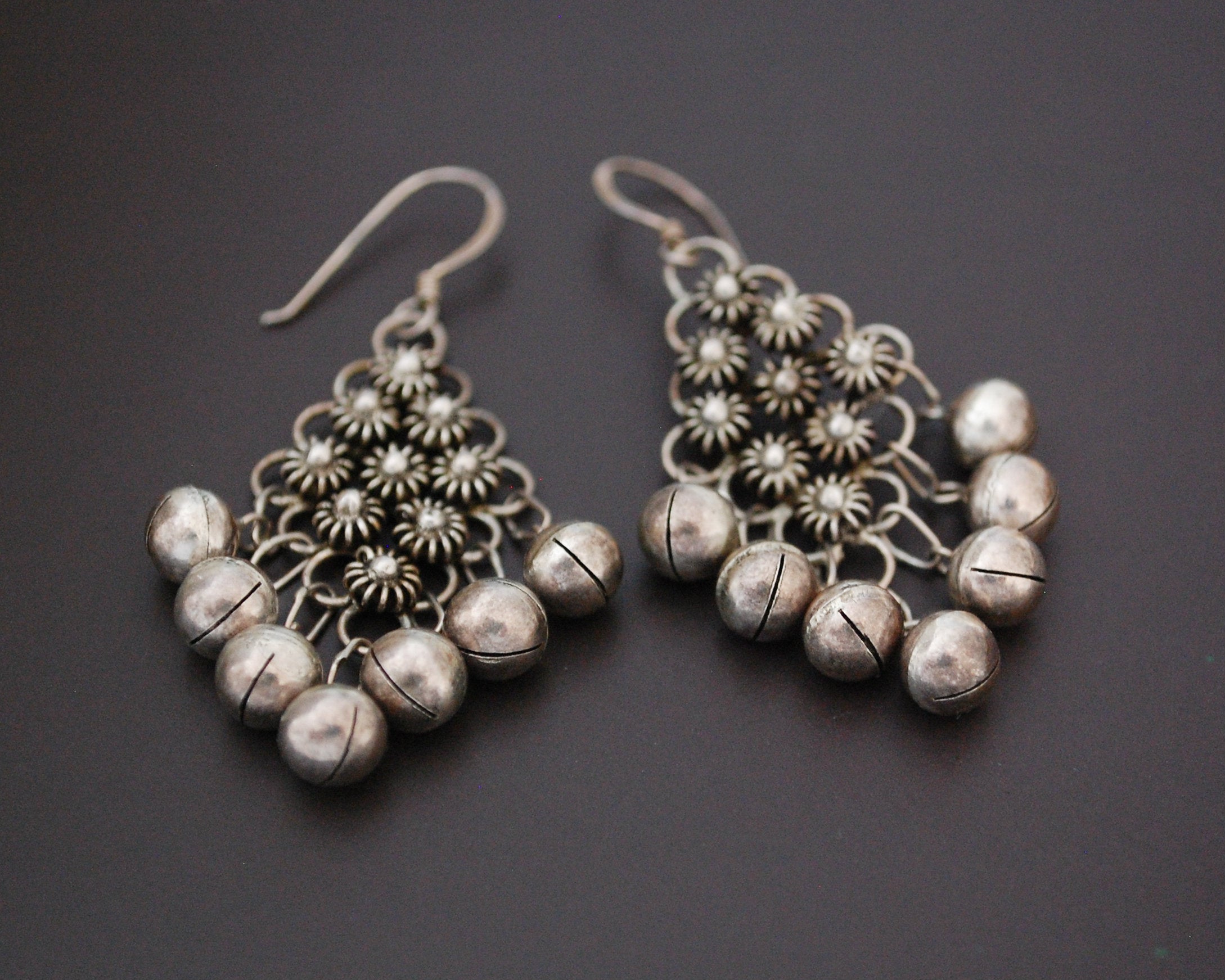 Ethnic Dangle Earrings with Bells