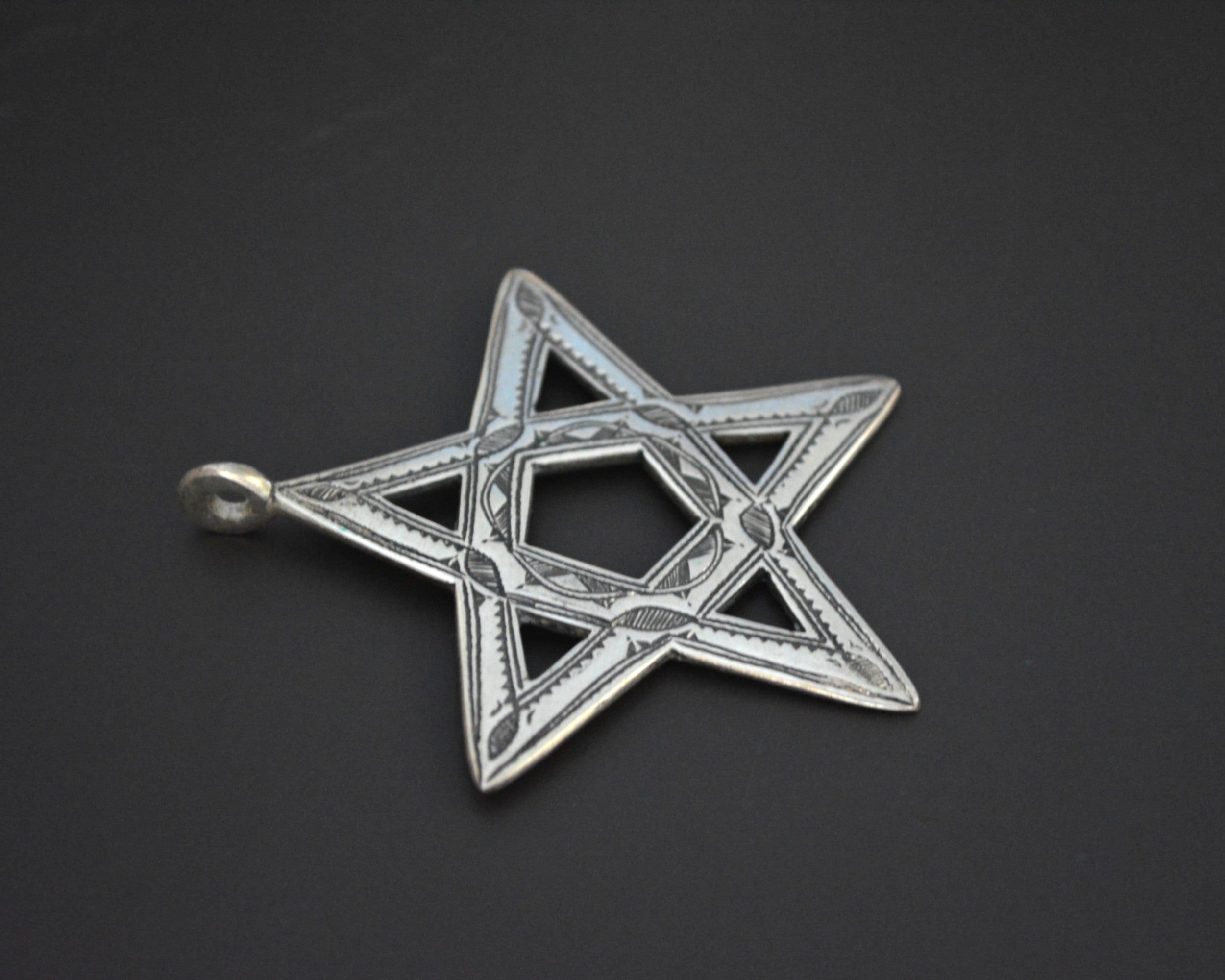Tuareg Silver Star Pendant