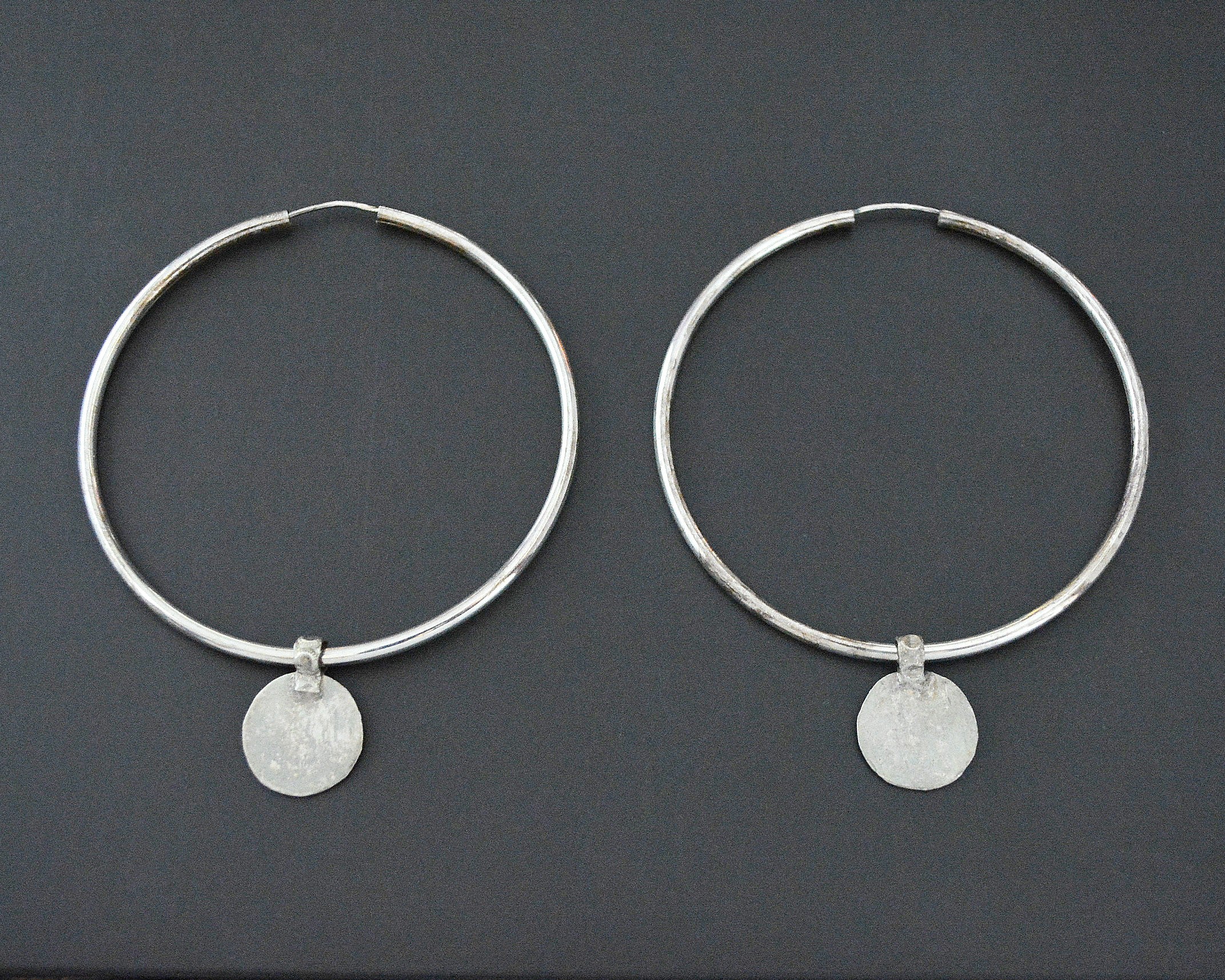 XLARGE Hoop Earrings with Coins