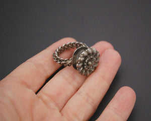Tribal Rajasthani Silver Ring - Size 6.5