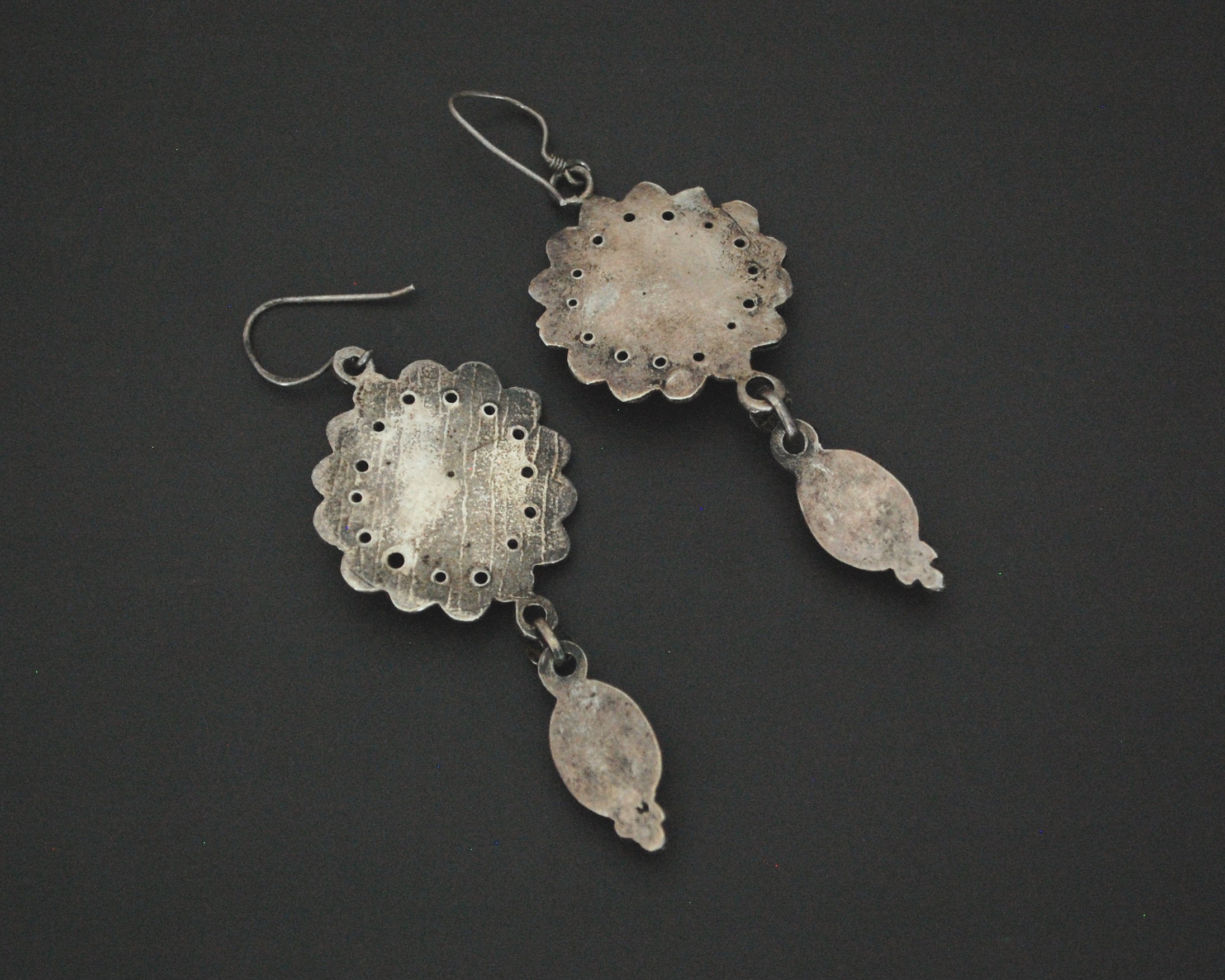 Ethnic Coral Earrings from Nepal
