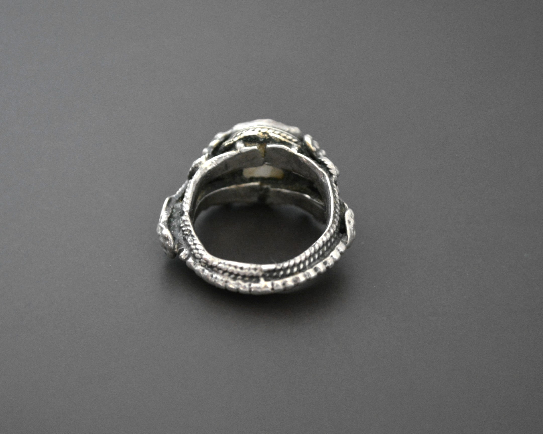 Antique Yemeni Agate Ring - Size 7