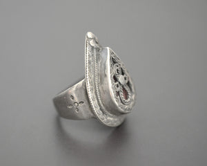 Kazakh Silver Ring - Size 8.75