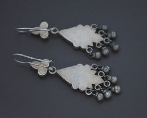 Rajasthani Silver Gilded Dangle Earrings