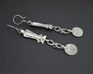 Long Afghani Fish Dangle Earrings
