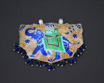 Indian Elephant Enamel Pendant