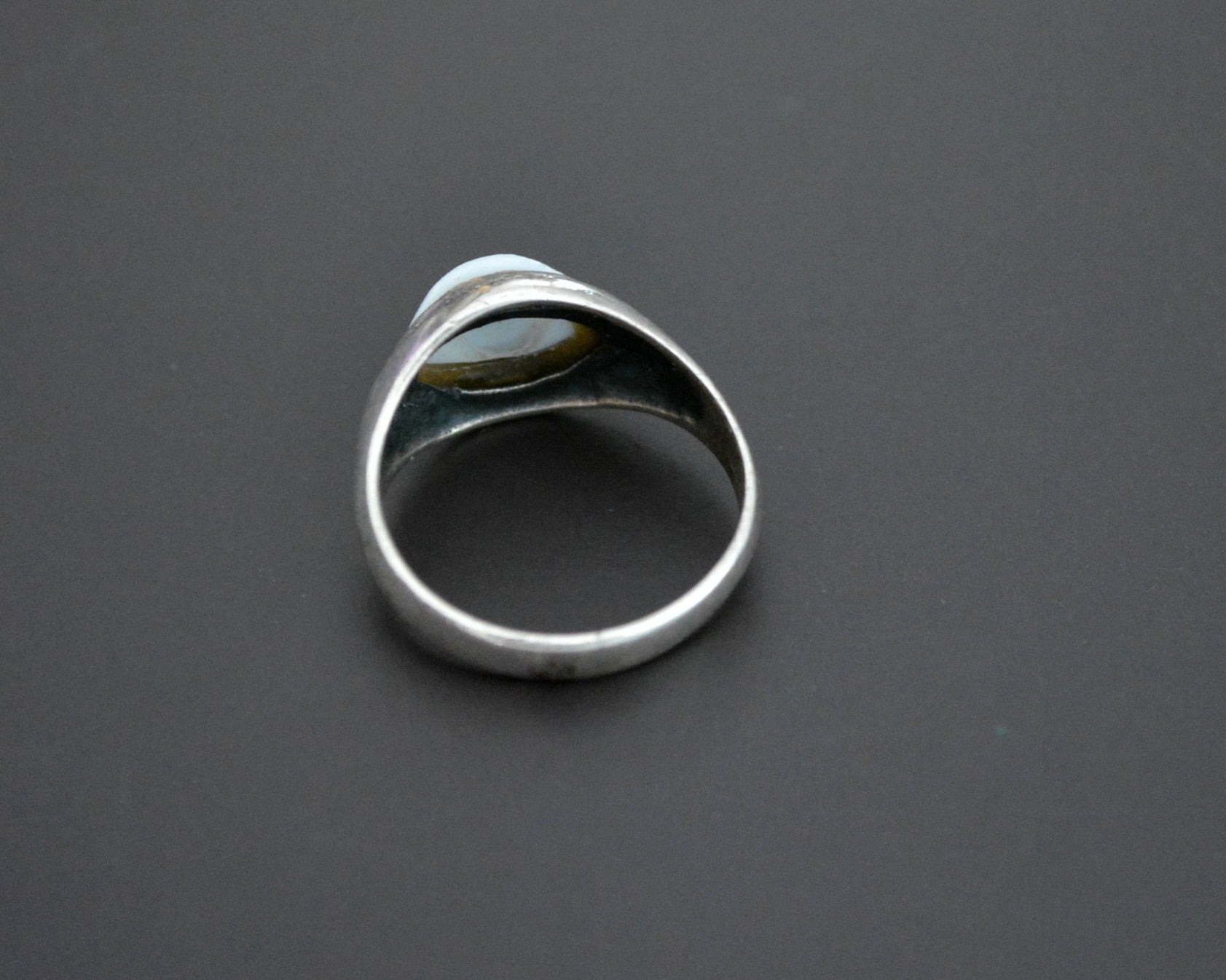 Silver Eye Ring - Size 7.5