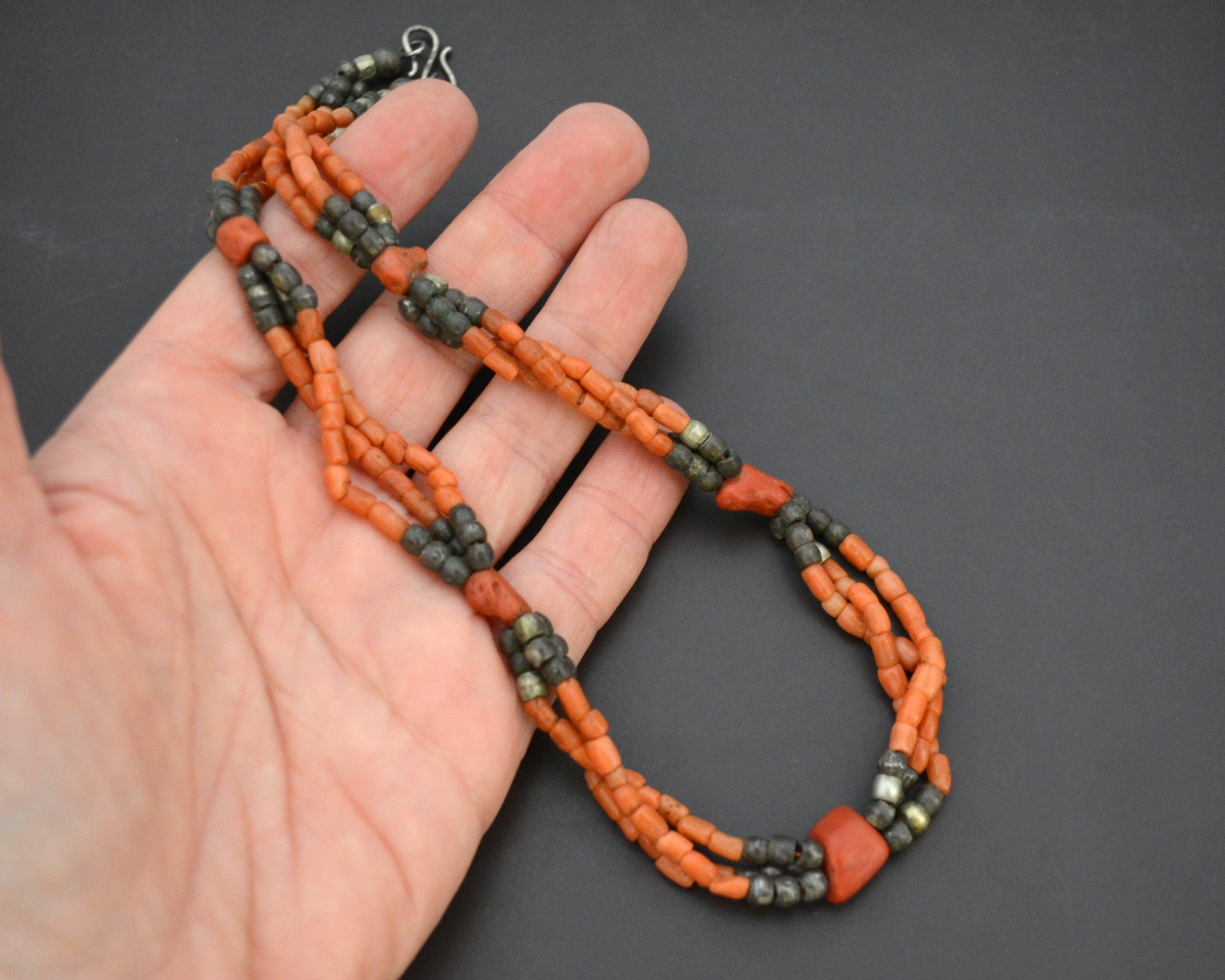 Reserved for S. - Moroccan Berber Coral Necklace