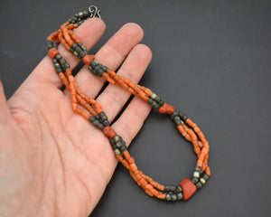 Reserved for S. - Moroccan Berber Coral Necklace