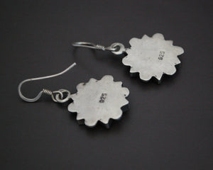 Rajasthani Flower Earrings with Glass