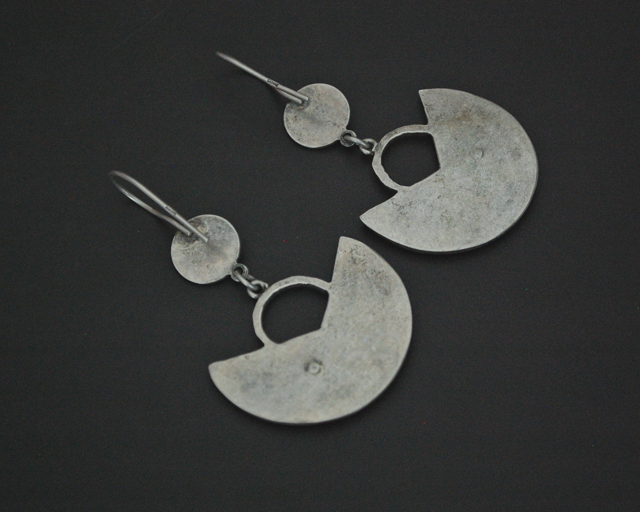 Egyptian Silver Dangle Earrings