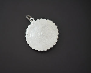 Berber Enamel Coral Pendant