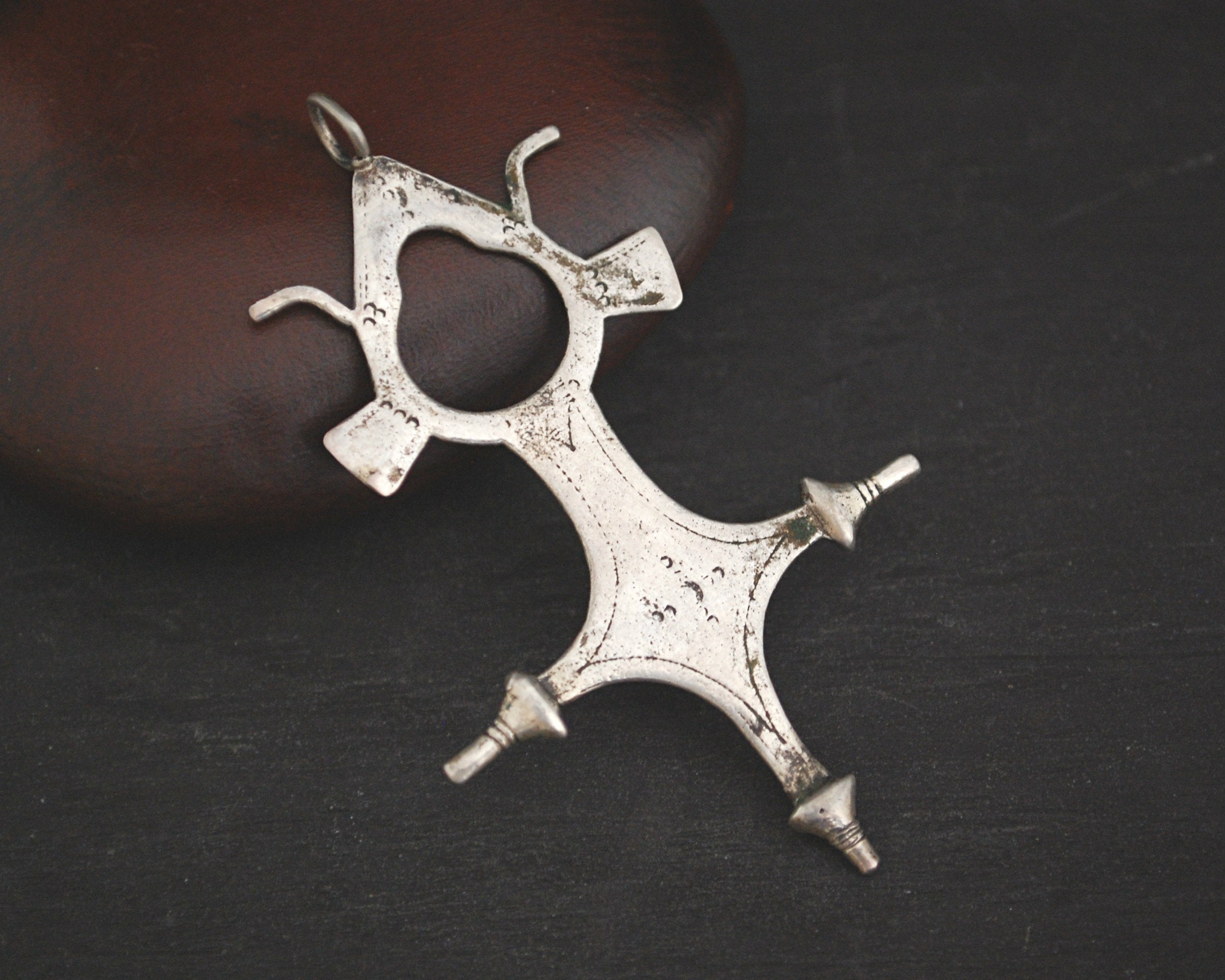 Tuareg Tahoua Silver Cross Pendant