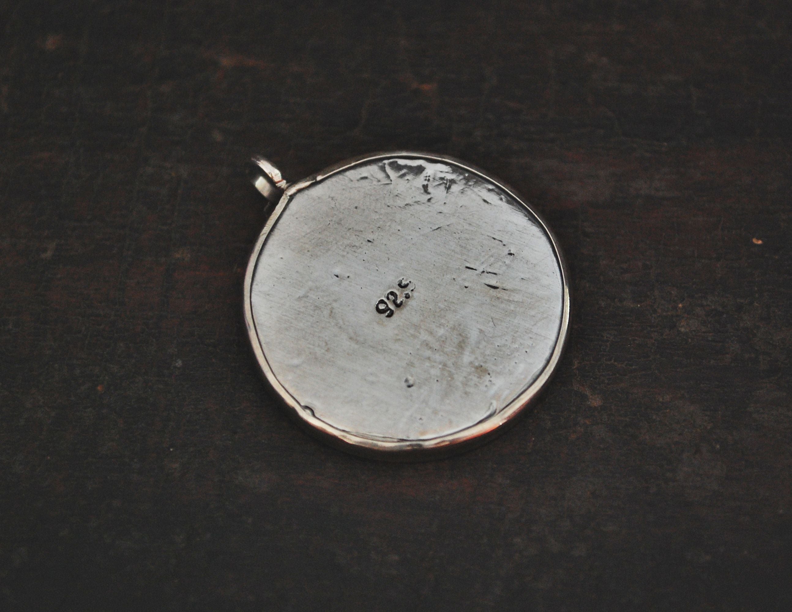 Indian Om Painted Pendant