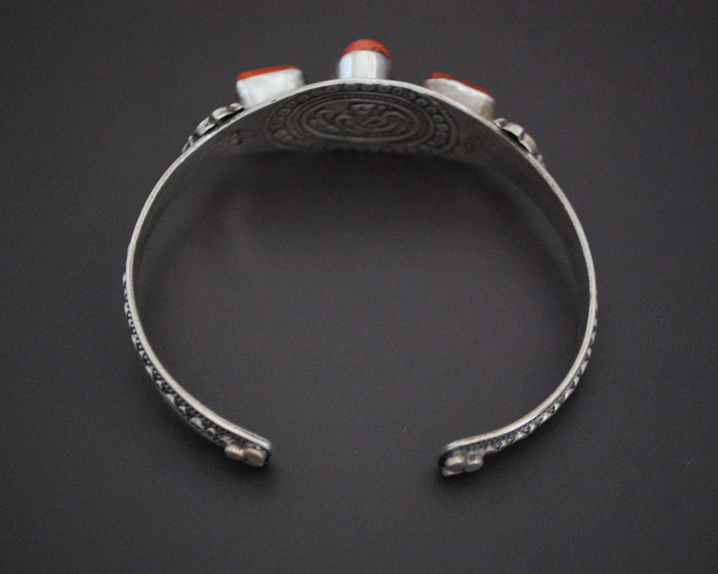 Nepali Coral Cuff Bracelet