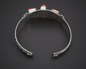Nepali Coral Cuff Bracelet
