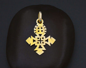 Ethiopian 18K Gold Coptic Cross Amulet