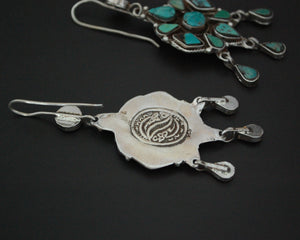 Wonderful Turquoise Earrings from India with Dangles