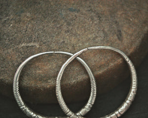 Tribal Afghani Hoop Earrings