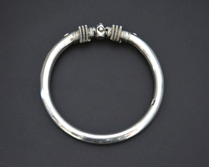 Ethnic Indian Silver Bracelet - Openable