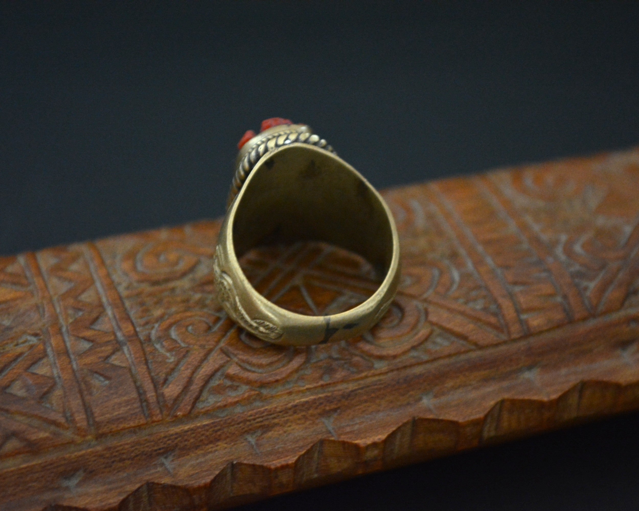 Ganesha Brass Ring - Size 6